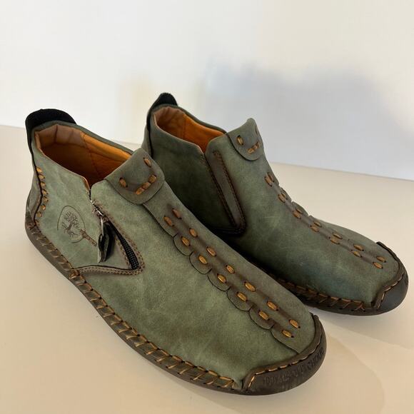 FASHION SPORT leather casual moccasin, men's size  size 11 (44) - Picture 1 of 11